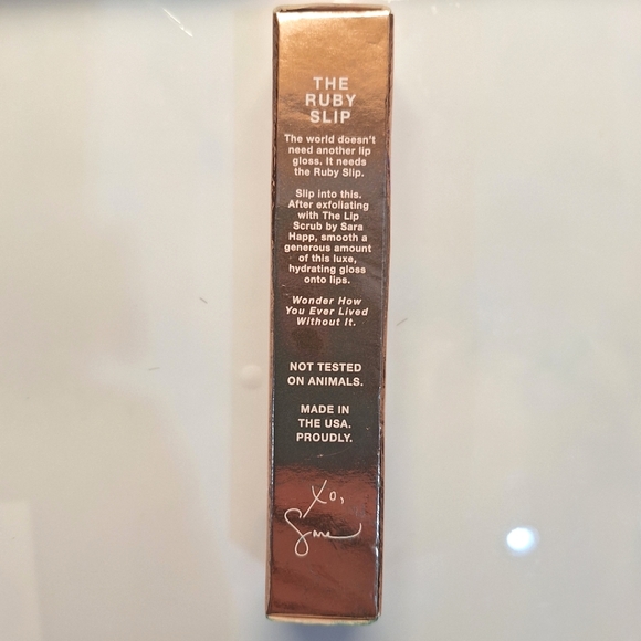 Sara Happ One Luxe Gloss The Ruby Slip red lip gloss - Picture 11 of 13
